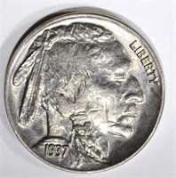 1937 BUFFALO NICKEL, GEM BU