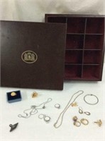Jewelry Box w/ Rings & Other Jewelry K16K
