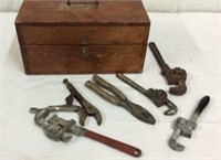 Vintage Box Filled with Hand Tools K14A