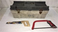 Large Toolbox w/ Saws & More T12A