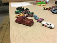 Old metal toy cars