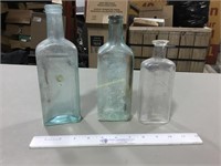3 very old bottles
