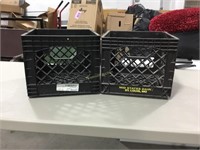 Pair of plastic crates