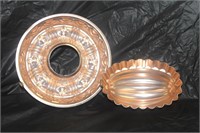 Copper Cake Pan and Bowl