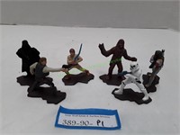 Vintage Lot of Metal Star Wars Figures