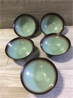 Stoneware Duck Egg Blue Bowls
