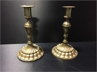 Pair Of Vintage Brass Candlesticks