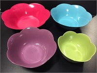 Colorful Flower Shaped Bowls