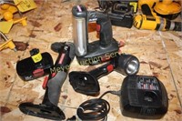 Craftsman 19.2V Drill, Flashlight, worklight