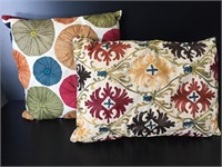 Two Pier 1 Decorative Throw Pillows