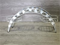 White Vintage 3 Step Plant Stand