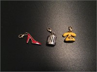 Three Charms For Bracelet