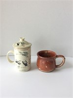 Ceramic Tea Cup With Infuser & Mug