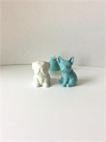 Dog Salt & Pepper Shakers With Small Funnel