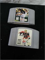 2 Nintendo 64 games FIFA 64 and Major League