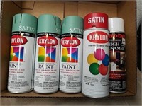 5 cans of spray paint