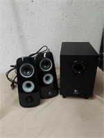 Logitech speakers and wires