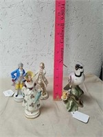 Vintage Germany ceramic statues and decorative