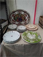 Decorative collectible plates includes Rose