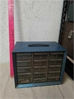 Small Hardware box with 15 drawers of screws