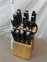 Martha Stewart collection of knives in Wood block