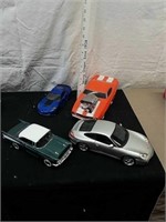 Set of four model cars