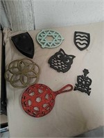 Group of cast and Metal trivets