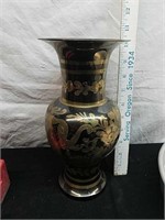 Decorative metal vase