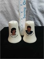 Pair of collectible Kennedy salt and pepper