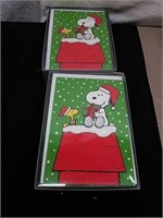 2 New Hallmark Snoopy Christmas cards packs