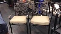 2- Aluminum ICast Dining Chairs