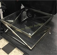Glass Accent Table 34" x 34"