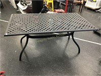 Black Outdoor Table 67” x 38” $385 Retail