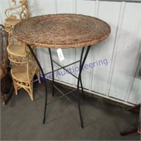 Tall table- wicker top
