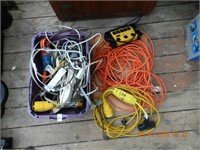 LOT ASSORTED POWER CORDS / MISC AS FOUND