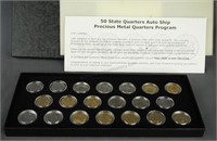 2003 Fifty State Quarters Gold and Platinum Set