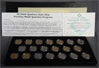 2004 Fifty State Quarters Gold and Platinum Set