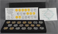 2007 Fifty State Quarters Gold and Platinum Set