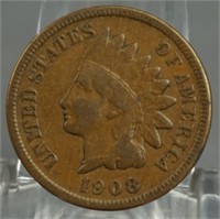 1908-S Indian Head Cent  Key Date