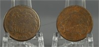 1868 1869 Two Cent Piece