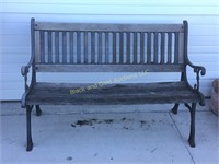 Cast iron patio / garden bench