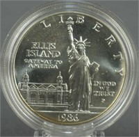 1986 Statue of Liberty Comm. Silver Dollar