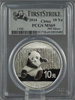 2014 Chinese Silver Panda PCGS MS69