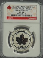 2015 Canadian $4 Reverse Proof Silver Maple Leaf