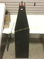 Black wooden ironing board