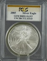 2005 American Silver Eagle PCGS GEM BU