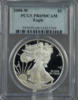 2008-W Proof American Silver Eagle PCGS PR69 DCAM