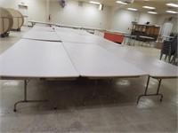 Ten 8' x 42" Folding Tables