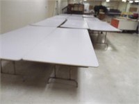 Eleven 8' x 42" Folding Tables