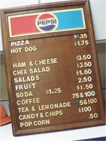 Menu Board with Letters